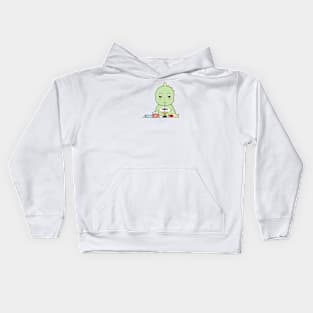 Snacking Dinosaur Kids Hoodie